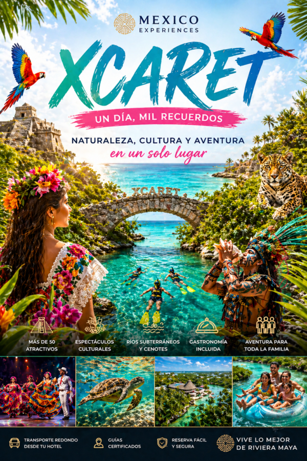 Tour Xcaret Básico con Transporte Redondo