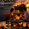 Cena romántica Columbus menú carne y vegetariano